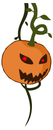 Cartoon jack-o'-lantern pumpkin